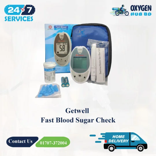Diabetes Machine Price in Bangladesh – Getwell Fast Blood Sugar Check Device & Test Strips