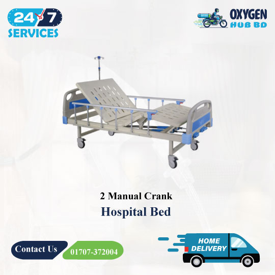 YKB003 Hospital Bed with 2 Manual Cranks 1 patient hospital bed