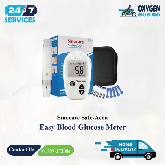 Sinocare Safe-Accu Easy Blood Glucose Meter 3 Best Sinocare Diabetes Measuring Machine | Trusted01